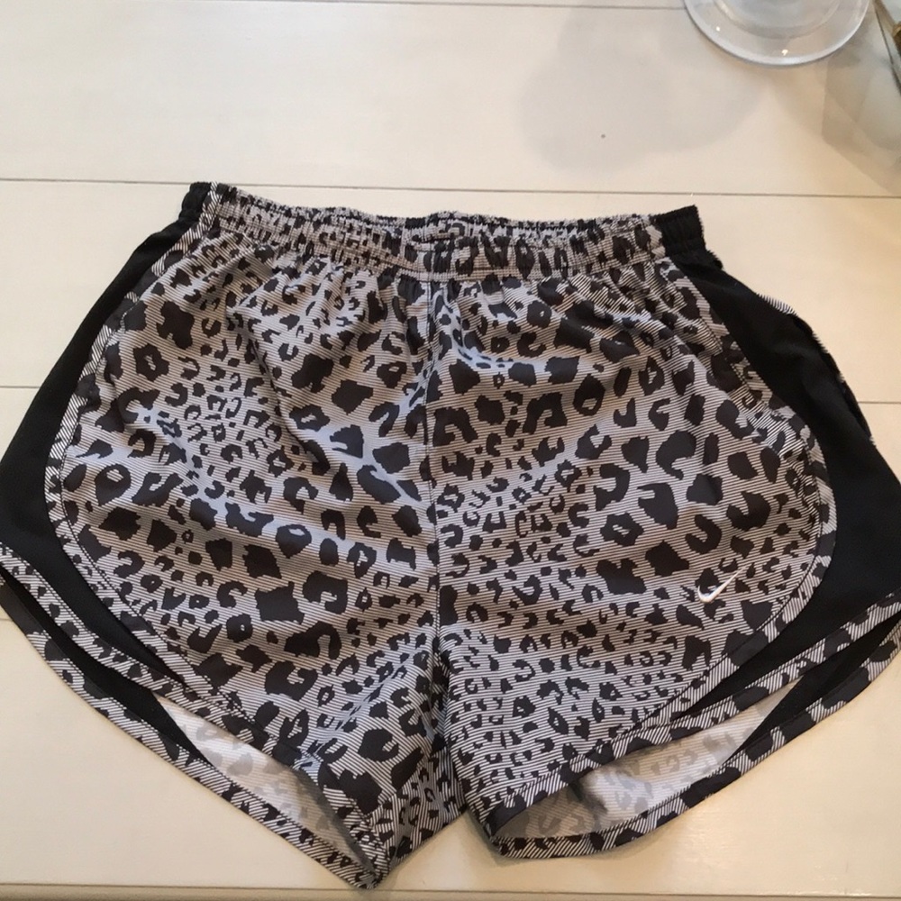 Nike dri fit athletic shorts leopard